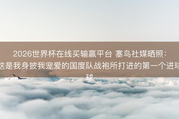 2026世界杯在线买输赢平台 塞鸟社媒晒照:这是我身披我宠爱的国度队战袍所打进的第一个进球