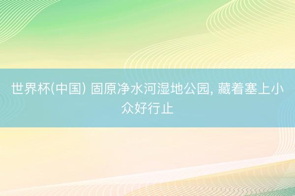 世界杯(中国) 固原净水河湿地公园， 藏着塞上小众好行止